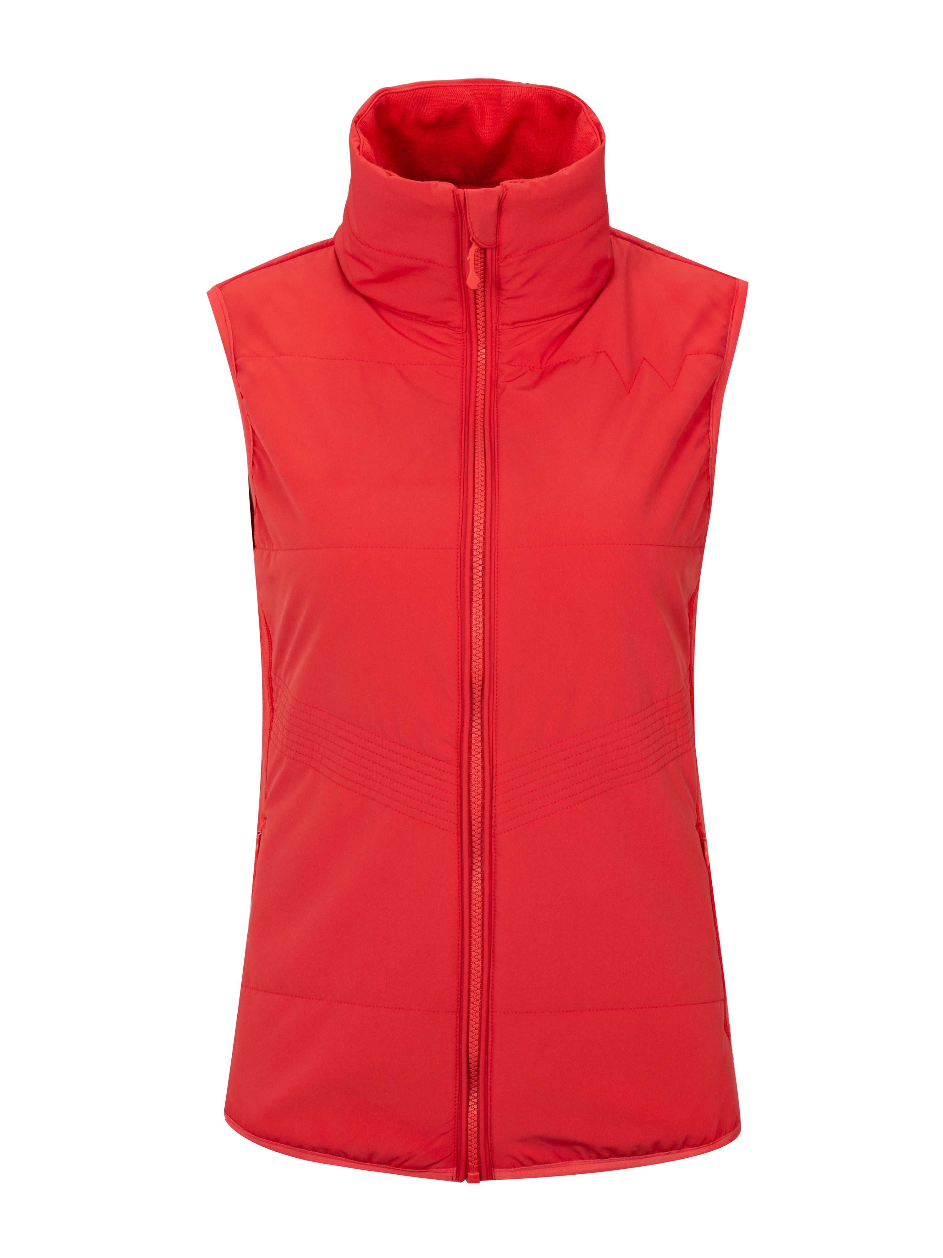 Rena vest woman Tomato Puree - Woolland